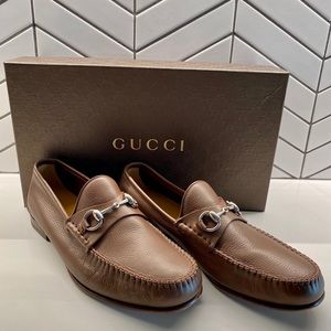 Men’s Gucci Horsebit Leather Loafers